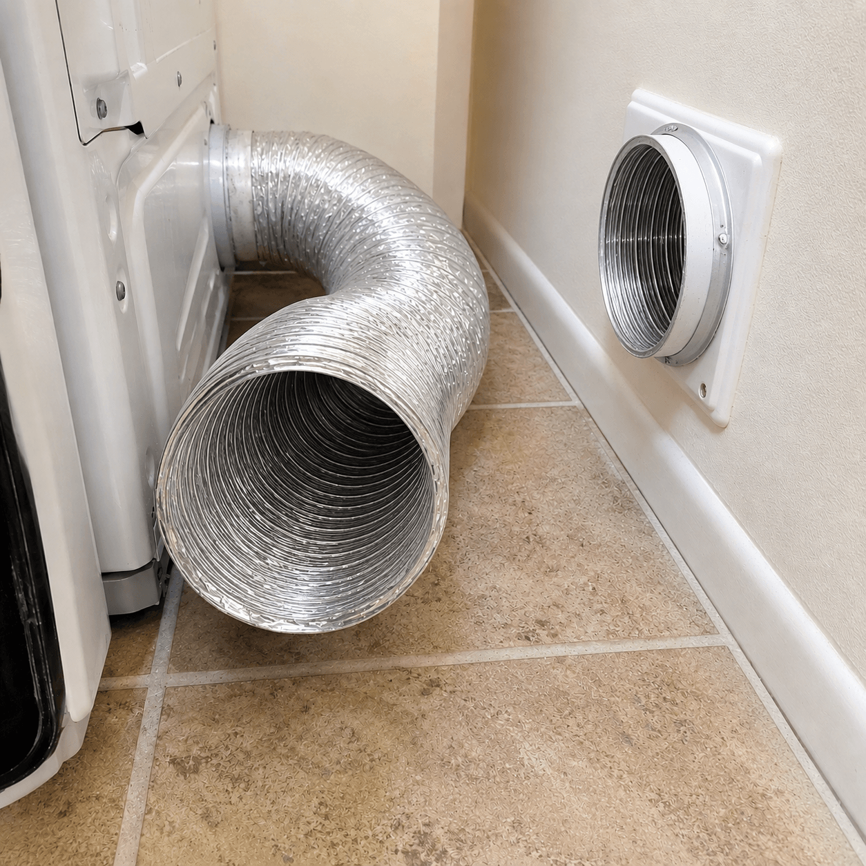 Clean dryer vent after professional lint removal and cleaning