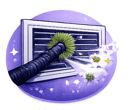Air vent cleaning service icon